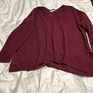 Fuzzy Knox Rose sweater
